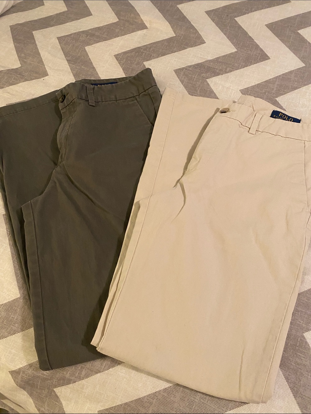 Polo by Ralph Lauren boys Chino Pants in Olive/grey and Khaki